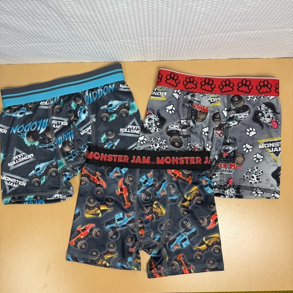 Monster Jam Boxer Briefs - size 4 - Picture 1 of 5